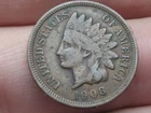 1908 P Indian Head Cent Penny, Philadelphia, XF Details