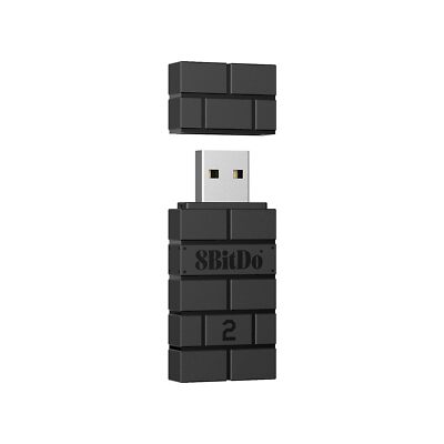 8Bitdo Wireless USB Adapter for Switch, Windows, Mac & Raspberry Pi - Black