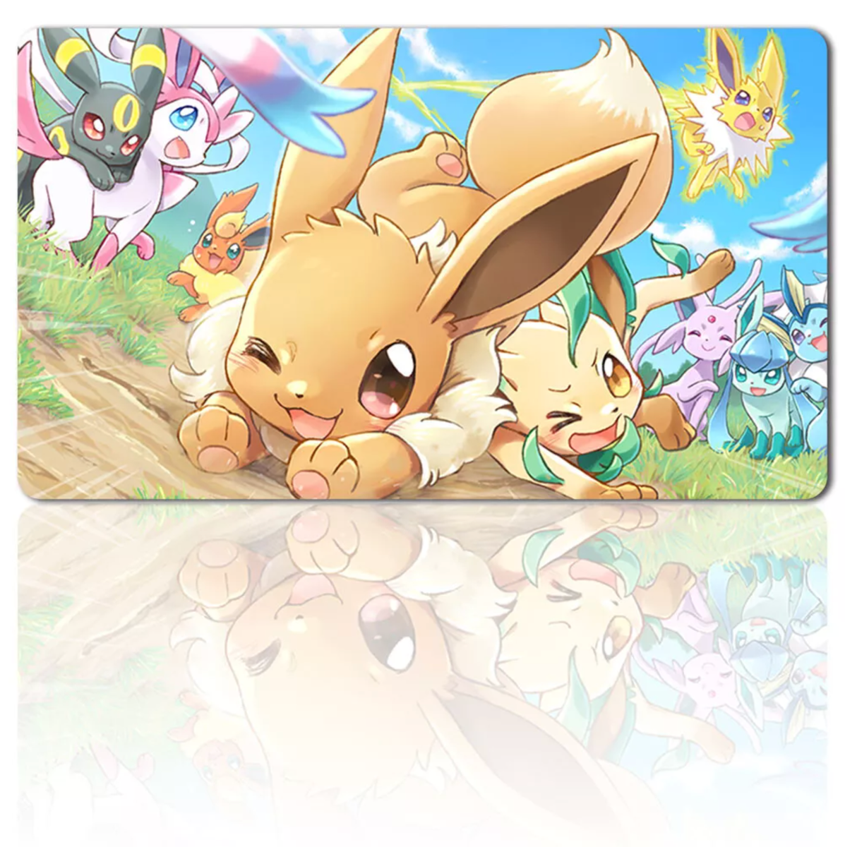 283416 - Board Game Pokemon Eevee Playmat Games Mousepad Play Mat