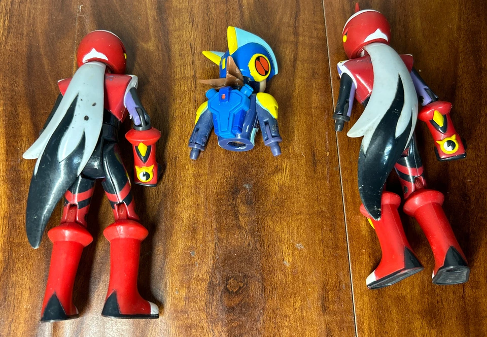 Figura de acción Mega Man NT Warrior Proto Man 6" Protoman 2004 Mattel incompleta Foto 2 de 2