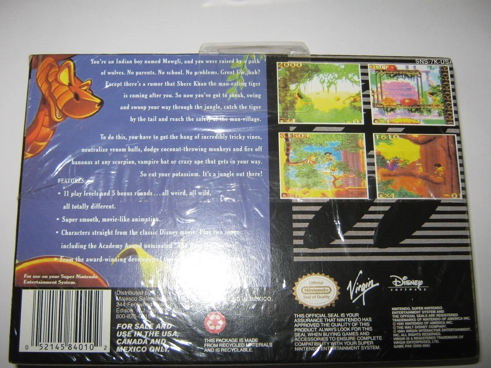 Disney's Jungle Book (Super Nintendo Entertainment System, 1994) New Sealed SNES - Image 3 of 4