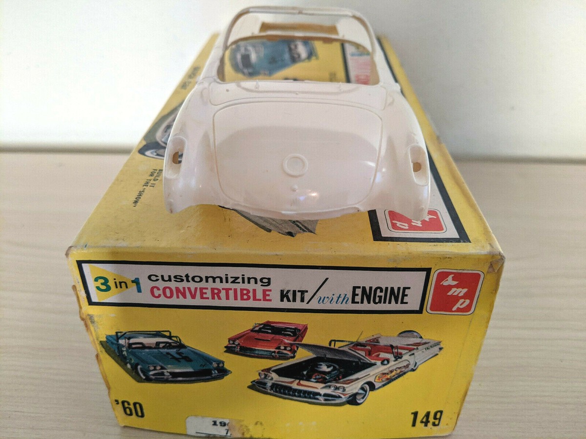 SUPER RARE! ORIGINAL SMP AMT 1960 CHEVY CORVETTE CONVERTIBLE Model
