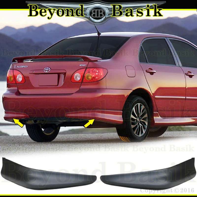 For 2005 2006 2008 Toyota Corolla Factory S Style Rear Bumper
