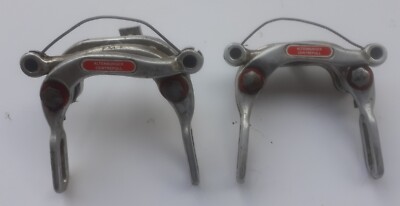 Paar Kragarmbremsen Rennrad Alu, gemarkt ALTENBURGER, weiß