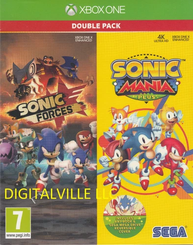 Sonic Forces and Mania Plus Double Pack Xbox One Brand New Factory Sealed