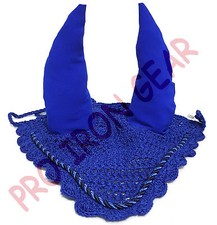 HORSE FLY VEIL EAR NET HORSE BONNET BREATHABLE COTTON 14 COLOR SIZE FULL/COB