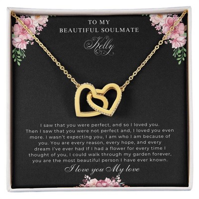 To My Soulmate/Wife Necklace Gift for Valentine Fiancée/Girlfriend Gifts for Her