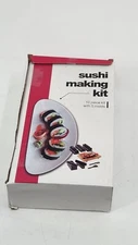 Oak & Steel Sushi Making Kit 10 Piece Set with 5 Molds DIY Home Sushi Maker