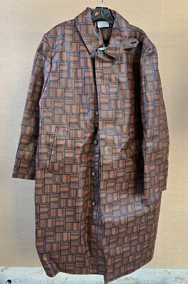Vetements , Barcode Monogram Coat in Brown BNWT L