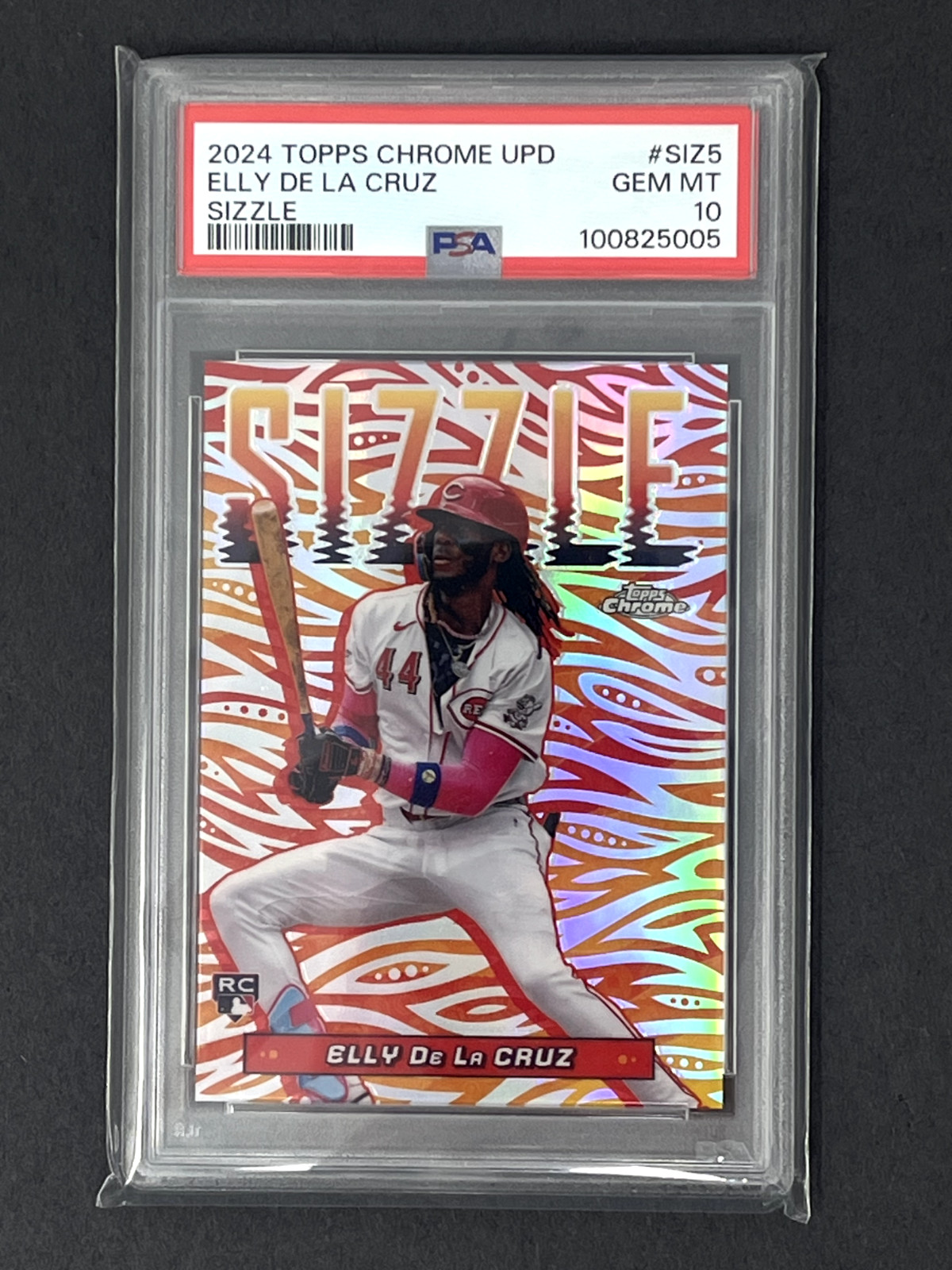 Elly De La Cruz Sizzle 2024 Topps Chrome Update Siz-5 PSA 10 GEM MINT RC Reds