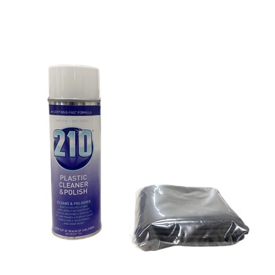 210 Plastic Cleaner & Polish - 7 fl. oz with Microfiber Towel