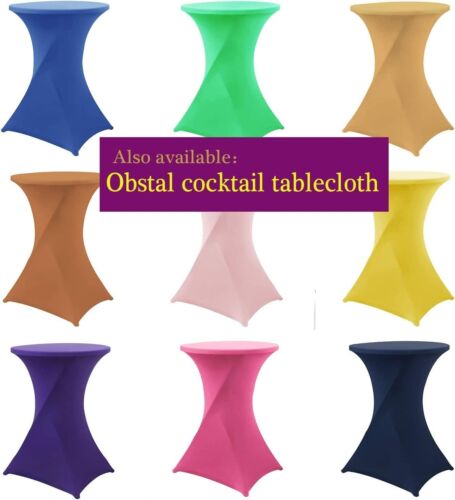 Wrinkle-Resistant Black Spandex Table Covers - 6ft Fitted Tablecloths for Events - Picture 11 of 11