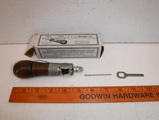Vintage C. A. Myers Co. Lock Stitch Sewing Awl for Leather w/ Manual &Box