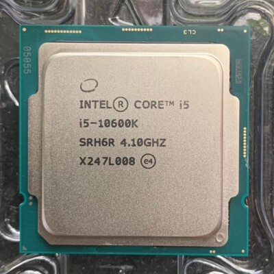 Intel core i5-10600k lga1200 6c/12t 4.8ghz For ASUS Strix Z590-E Gaming Wi-Fi