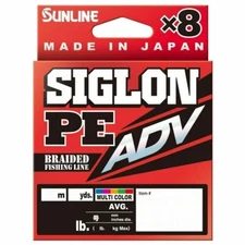 Sunline Siglon PE ADV X8 Multi Colour Fishing Line 300m - Choose Lb Test BRAND N
