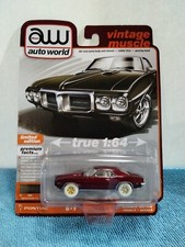 AUTO WORLD ULTRA RED CHASE Vintage Muscle Series 1969 Pontiac Firebird 400 2022