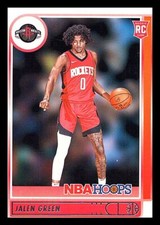 Jalen Green 2021-22 Hoops #218 Basketball Card Houston Rockets