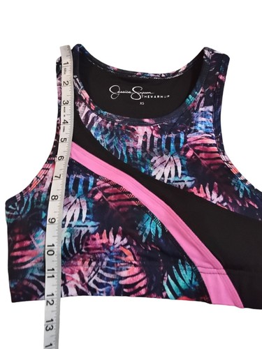 Jessica Simpson Sports Bra Womens XS Athleisure Activewear Sporty 90s Barbiecore - Picture 6 of 6