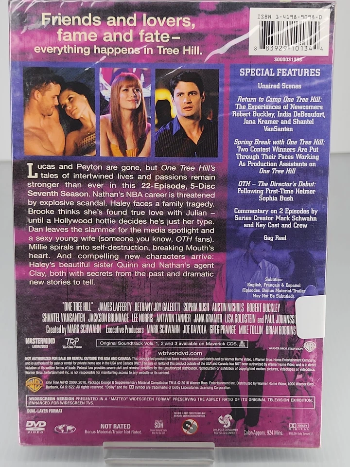 One Tree Hill : Season 7 DVD, 2010 Region 1 Robert Buckley, Sophia Bush, Gregory - Image 2 of 2