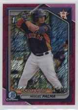 2024 Bowman Chrome Prospects Fuchsia Shimmer Refractor 157/199 Miguel Palma 0u9w