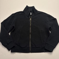 Varley Bloomwood Ribbed Full Zip Jacket Women s Size Small Black Sweatshirt