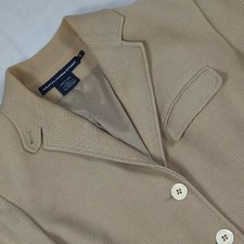 Ralph Lauren Sport Equestrian Style Cotton Twill Suede Trim Women's Blazer 4