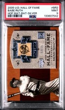 PSA 9 - 2005 Upper Deck Hall Of Fame Materials BABE RUTH Silver Bat Relic 13/15