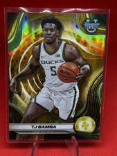 2025 Bowman University Best TJ Bamba Gold Refractor /50 Oregon Ducks Basketball
