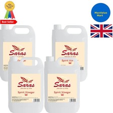 5L Bottles of Distilled White Spirit Vinegar - Eco-Friendly Cleaning & Cooking 6.40 per litre