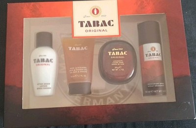 Tabac Original Geschenkset 50ml After Shave + 50 ml Duschgel + 50ml Deo-Spray u.
