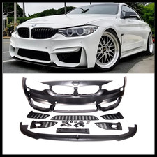 BMW 4 SERIES F32 F33 F36 2013-2018 M4 STYLE FRONT BUMPER PDC WASHERS & SPLITTER