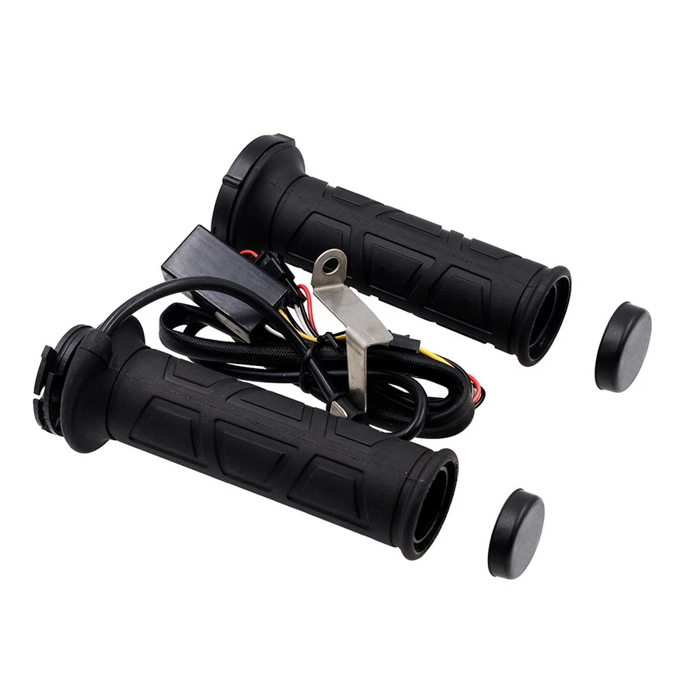 22MM 7/8'' Motorcycle Electric Hot Heated Warm Hand Grips Handlebar Adjustable Foto 3 de 4