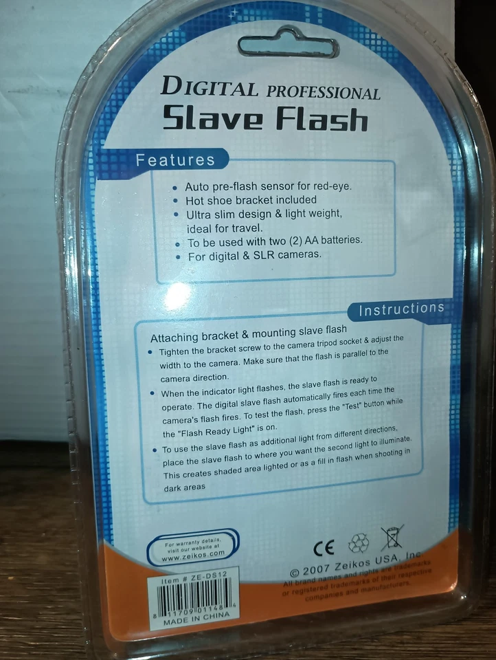 Zeikos  ZE-DS12 Shoe Mount Flash *NEW* - Imagem 2 de 2