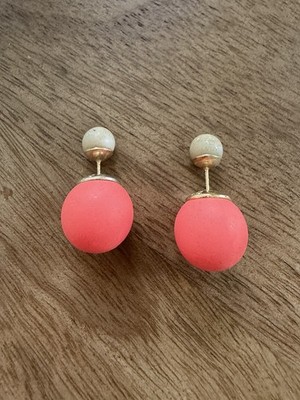 Cristian DIOR Modeschmuck Ohrringe Ohrstecker Perle