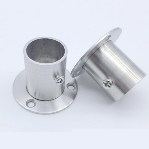 32 MM Thickened Flange Seat Clothing Rod Stainless Steel Closet Pole Socket - Picture 4 of 11