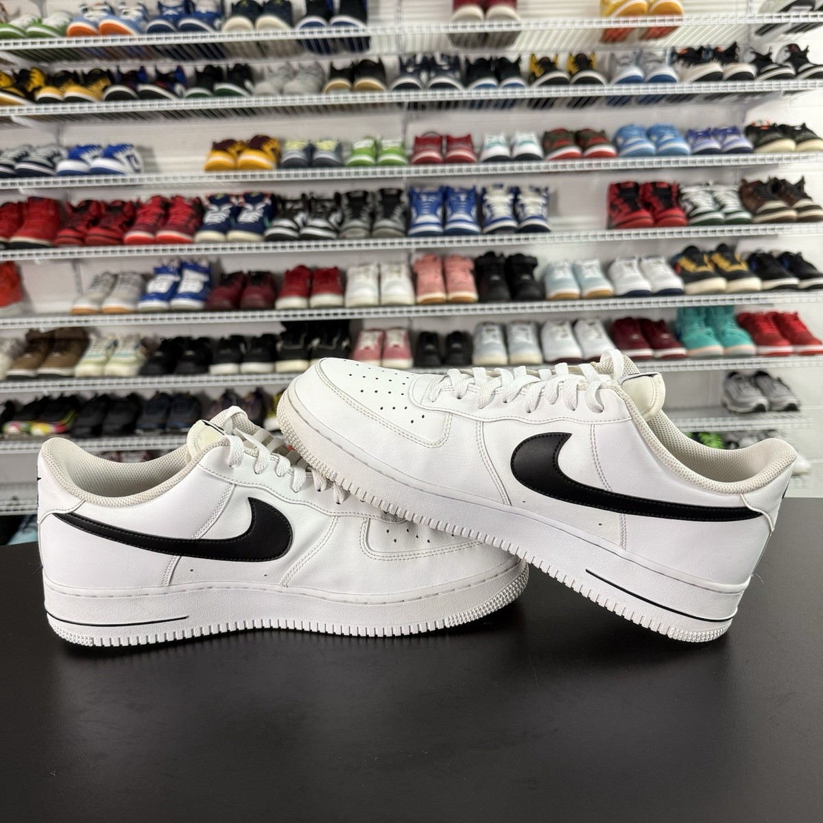 Nike Air Force 1 '07 Low White Black CJ0952-100 Mens Size 14