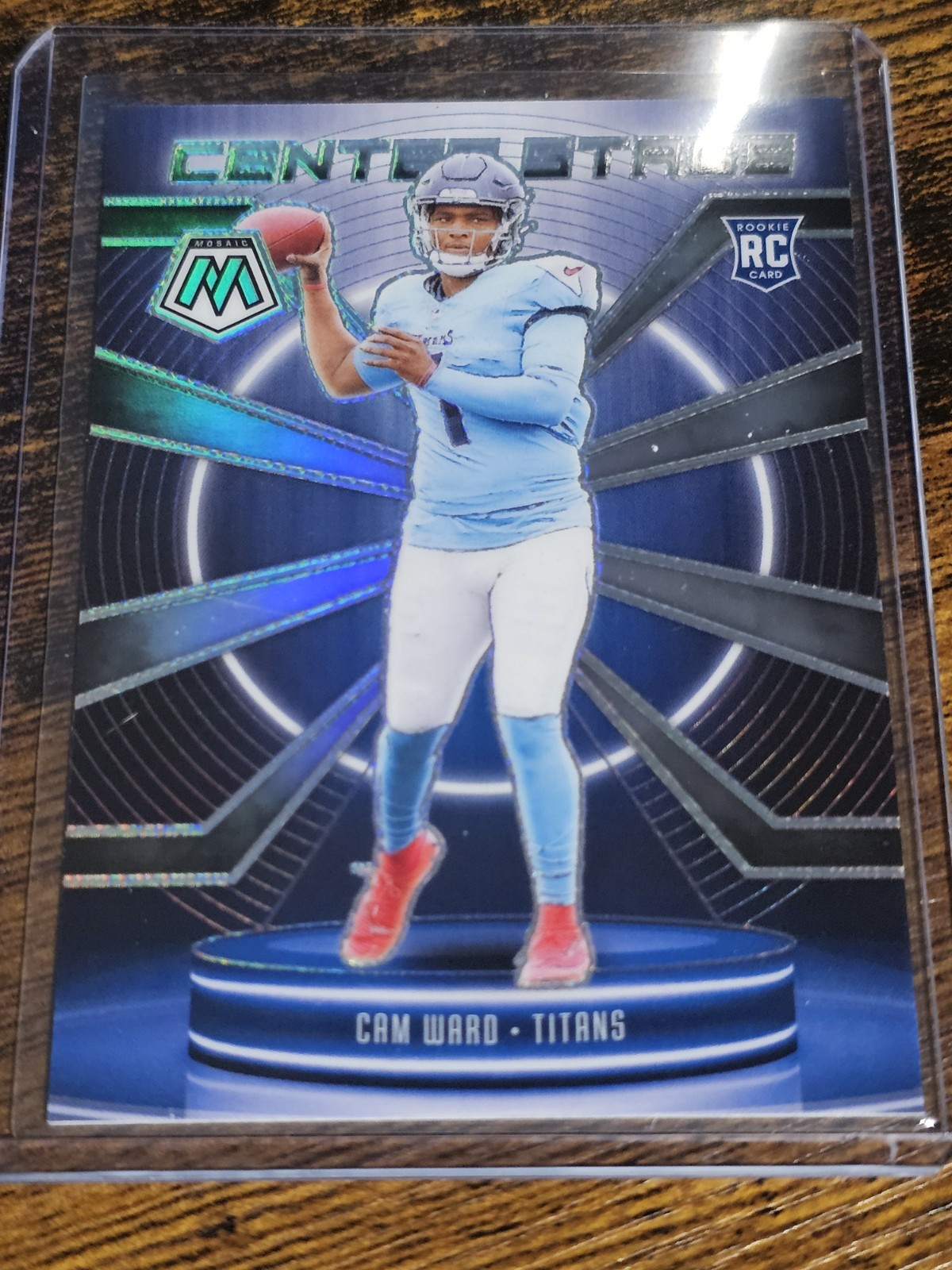 CAM WARD RC 2025 Panini MOSAIC ROOKIE CENTER STAGE SILVER PRIZM TITANS #1 Pick 