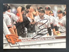 Bruce Bochy SIGNED 2017 Topps #235 San Francisco Giants RARE AUTOGRAPH