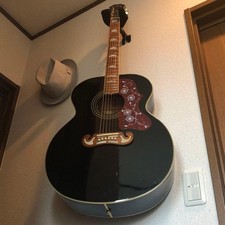 Epiphone EJ-200 BK Acoustic Guitar With Slight Wear, Made In Japan