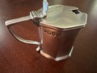 1893 SAMUEL WALTON SMITH STERLING SILVER MUSTARD POT ~ COBALT BLUE GLASS LINER — photo 4