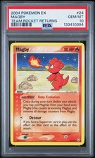 2004 Pokemon Ex Team Rocket Returns #24 Magby Team Rocket Returns PSA 10 LOW POP on eBay