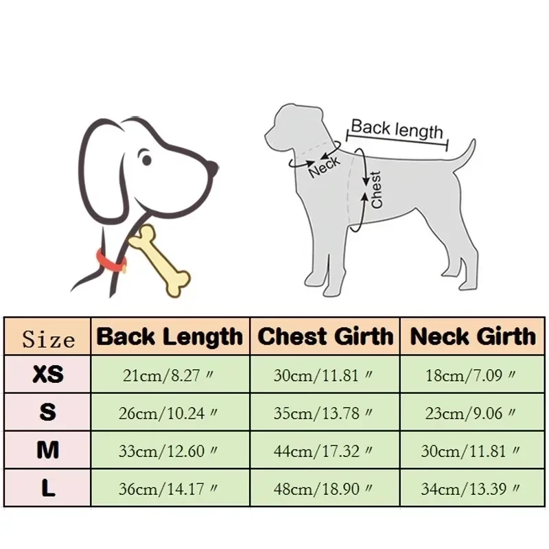 Cute Puppy Pet Small Dog Cat Winter Warm Coat Padded Vest Jacket Sizes S M L - Image 4 of 4