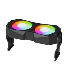 Computer Memory Ram Radiator Plastic Heatsink ram Cooler Fan with Dual 60mm r...