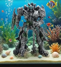 Aquarium Fish Tank Robot Sculpture Figurine For Freshwater & Saltwater Tanks UK