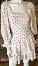LoveShackFancy Raelynn Dress Size Medium