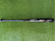 TAMPA BAY RAYS STUART FAIRCHILD AUTOGRAPHED GAME USED BASEBALL BAT