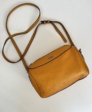 Borsa a tracolla Coach Mini Bennet Donna Giallo Pelle Pre Owned