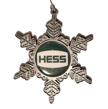 Hess Gas Christmas ornament, Hess Gasoline Logo Xmas snowflake ornament