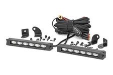 Rough Country 6 Black Series Slimline Cree Led Light Bars Pair - 70406abl
