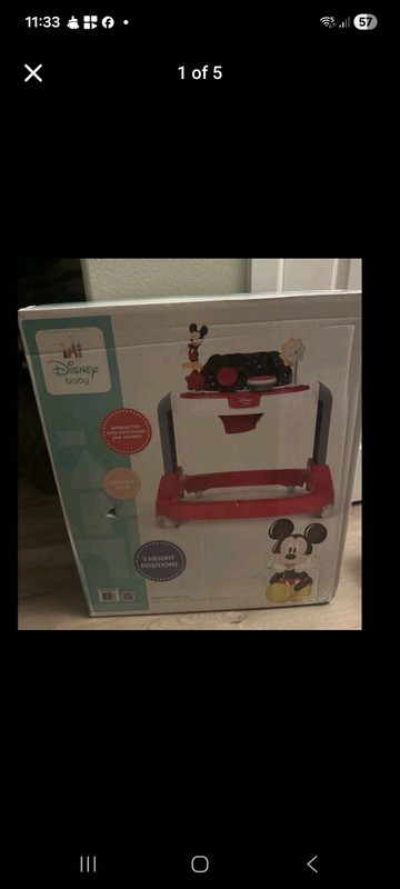 Mickey mouse baby walker